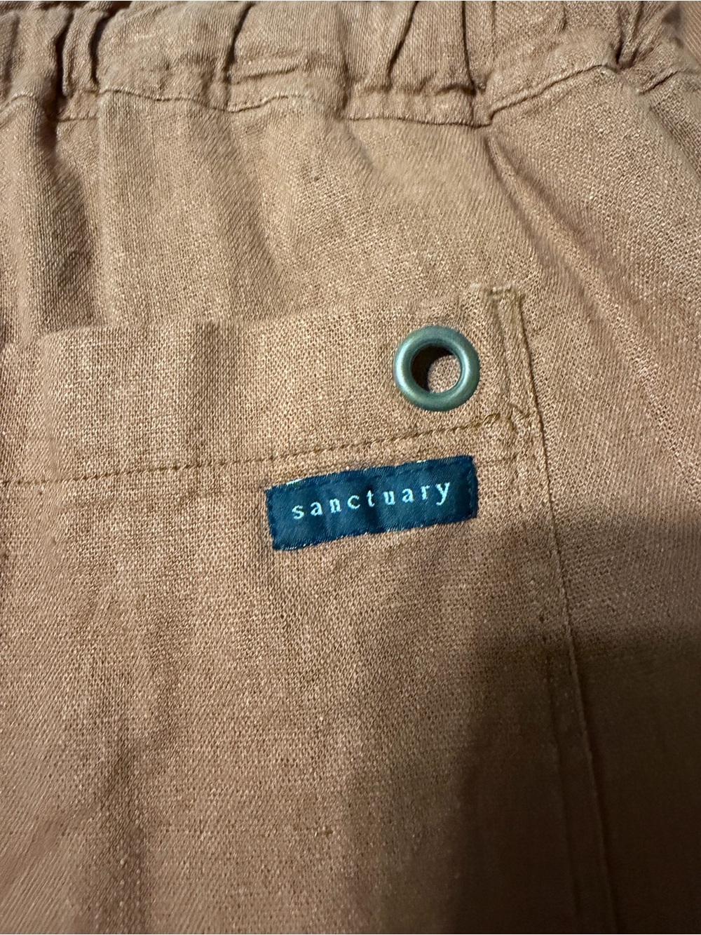 Sanctuary Rust Drawstring Jogger Pants - Picture 8 of 9